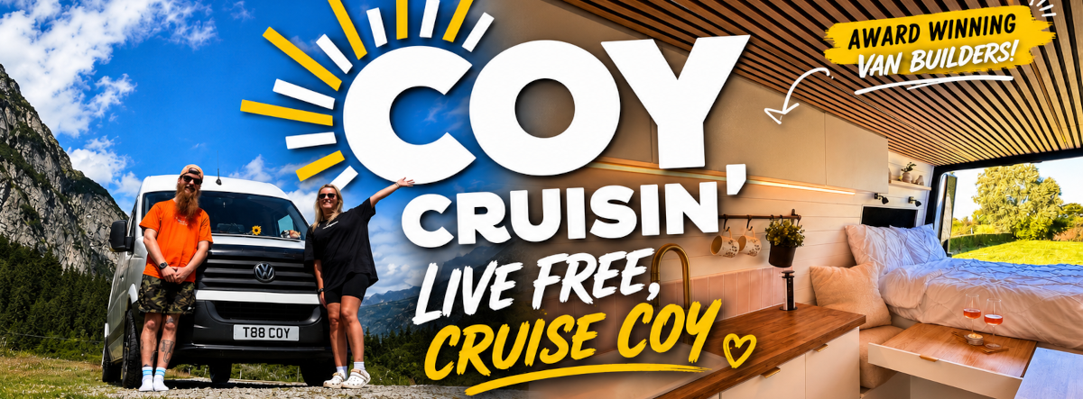 Coycruisin Camper Van Banner