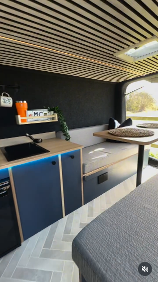 Custom campervan interior